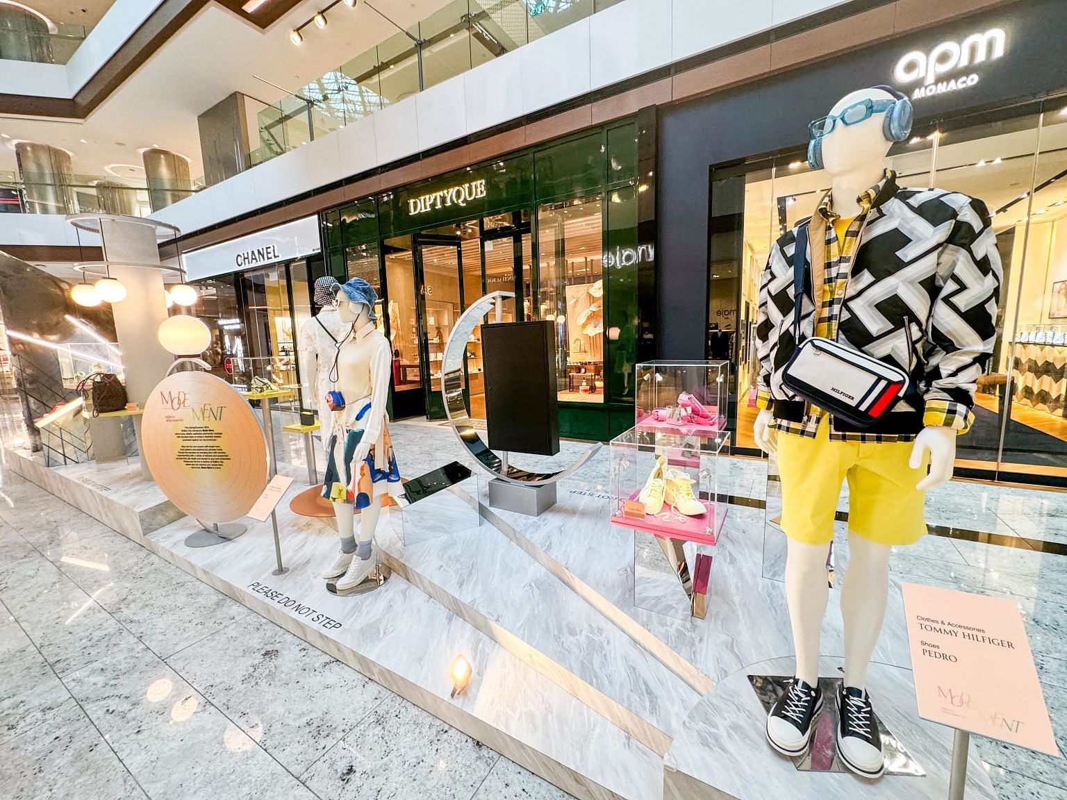Raffles City Fashion walkway with brands such as & Other Stories, Kate Spade, Ecco, Urban Revivo and Tommy Hilfiger 