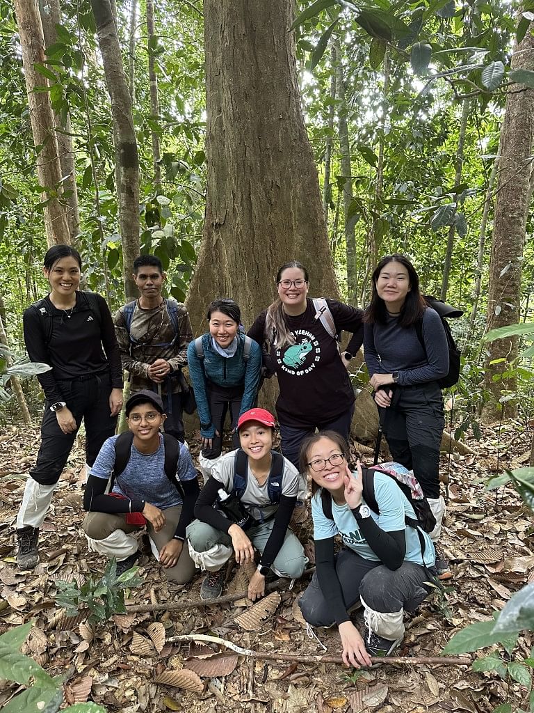 Mandai Wildlife Group staff at conservation project in Malaysia