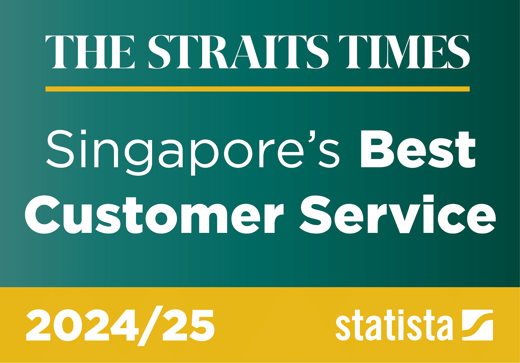 Singapore's best customer services 2024-25 logo