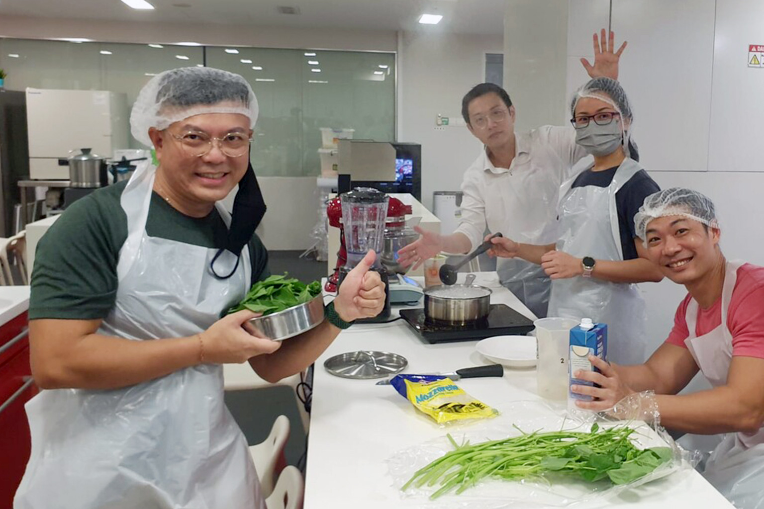 Kitchen lab, nutrition class at Singapore Polytechnic PACE Academy