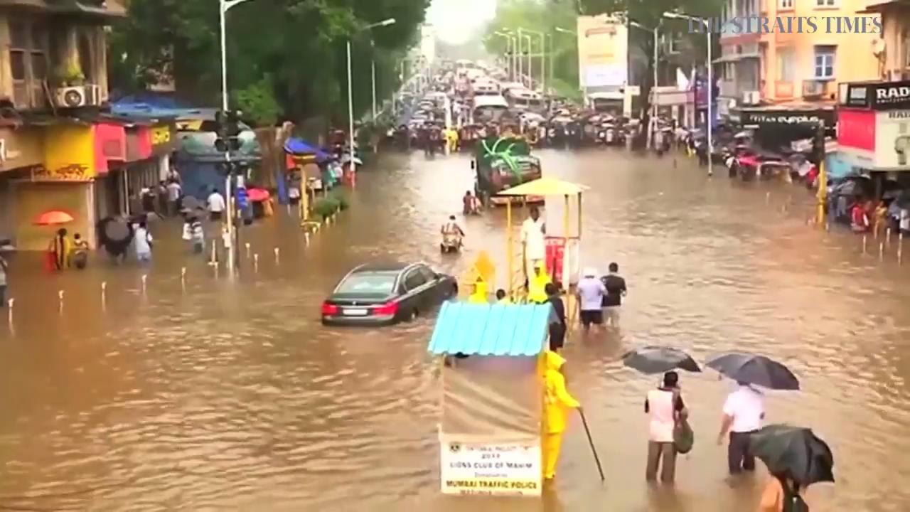 Indian financial capital Mumbai paralysed as heavy rainfall inundates ...