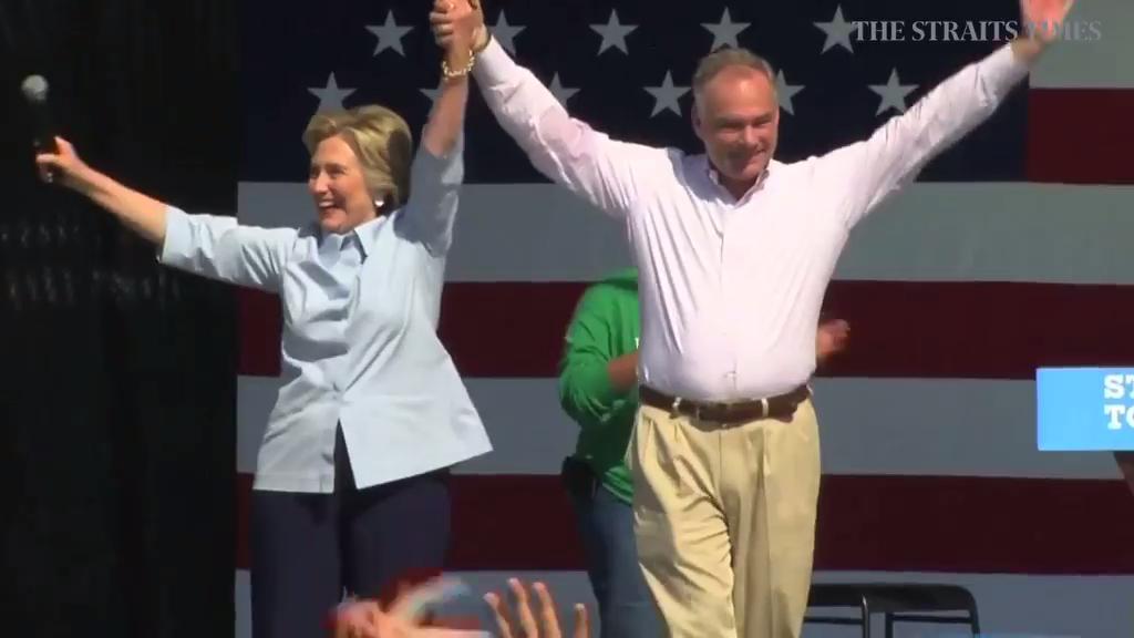 Clinton, Trump kick off their race to election finish | The Straits Times