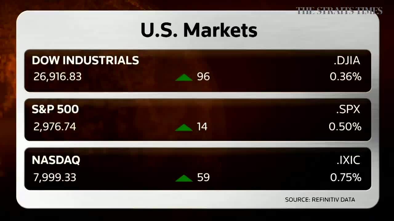 Apple and Microsoft push Wall Street higher as trade worries abate ...