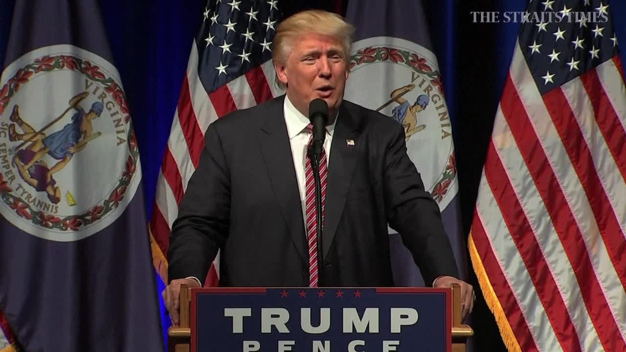 Donald Trump ejects crying baby from rally | The Straits Times