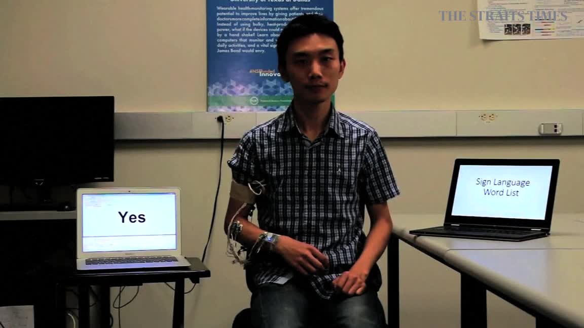Wearable tech to decode sign language | The Straits Times
