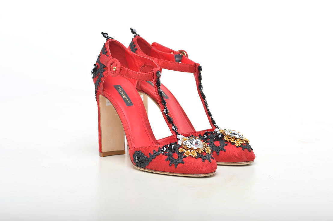 Dolce&Gabbana Sacred Heart T-strap heels