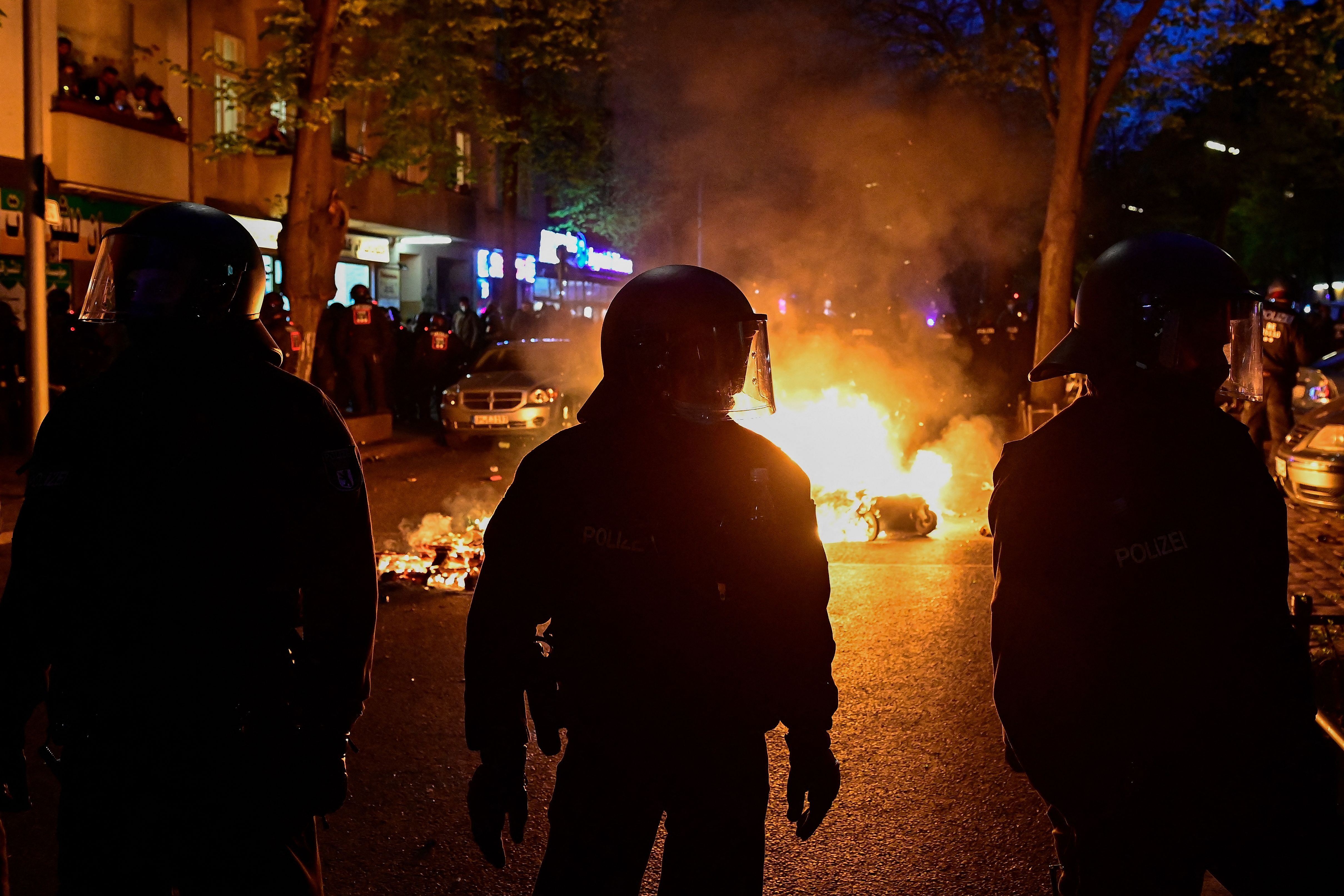 Police, protesters clash during May Day rallies in Berlin | The Straits ...