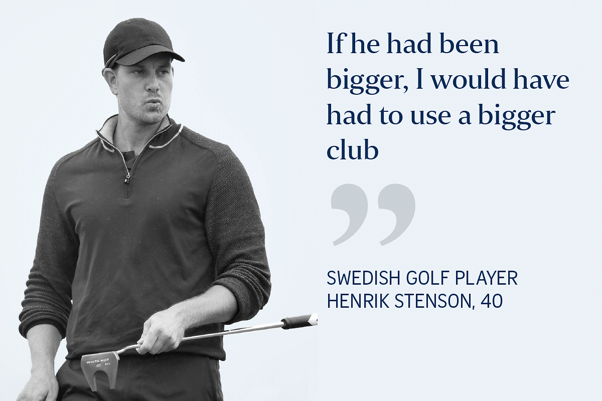Henrik Stenson of Sweden at the Rio 2016 Olympic Games men's golf tournament.