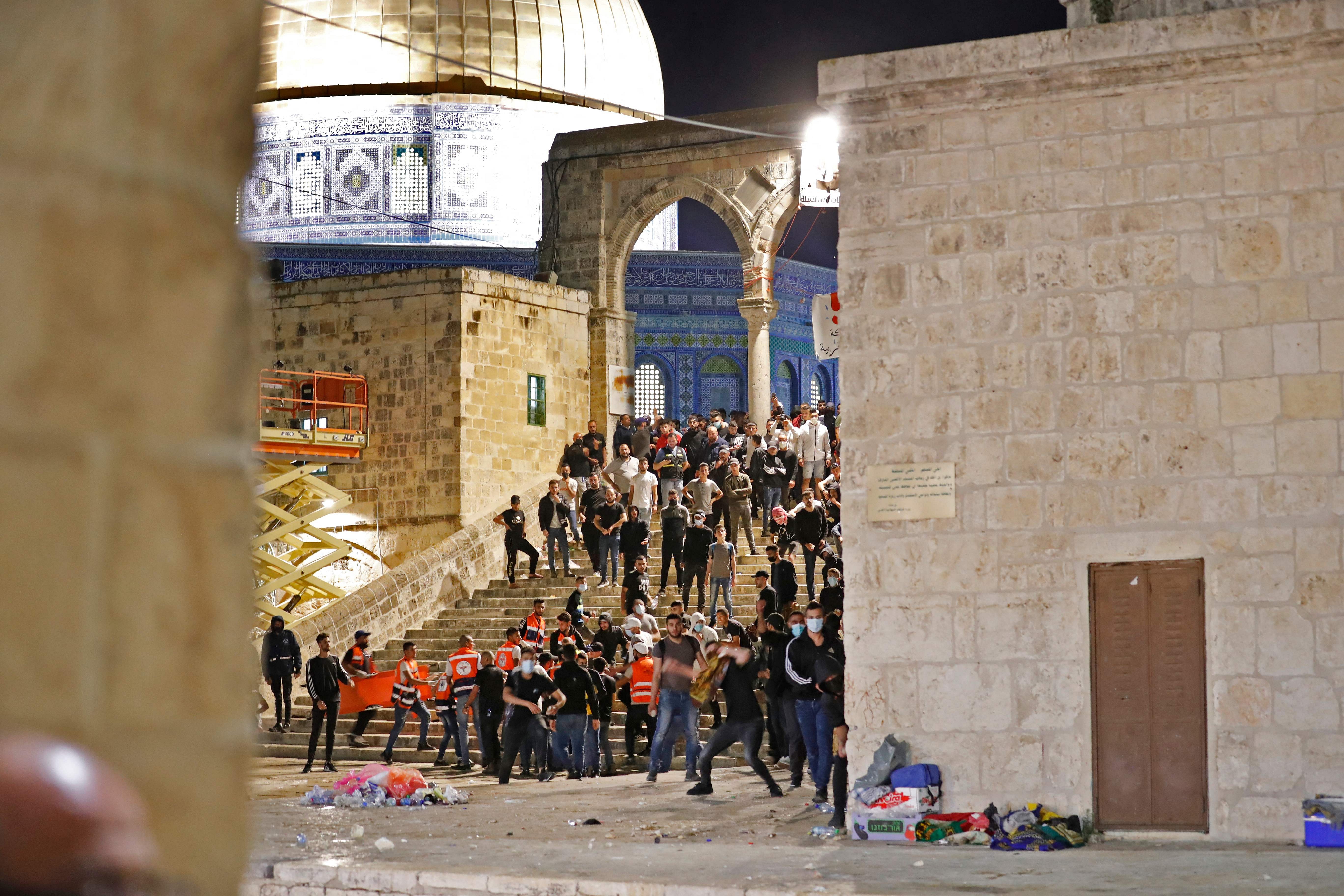 Israeli Police, Palestinians Clash At Jerusalem’s Al-Aqsa, Scores ...