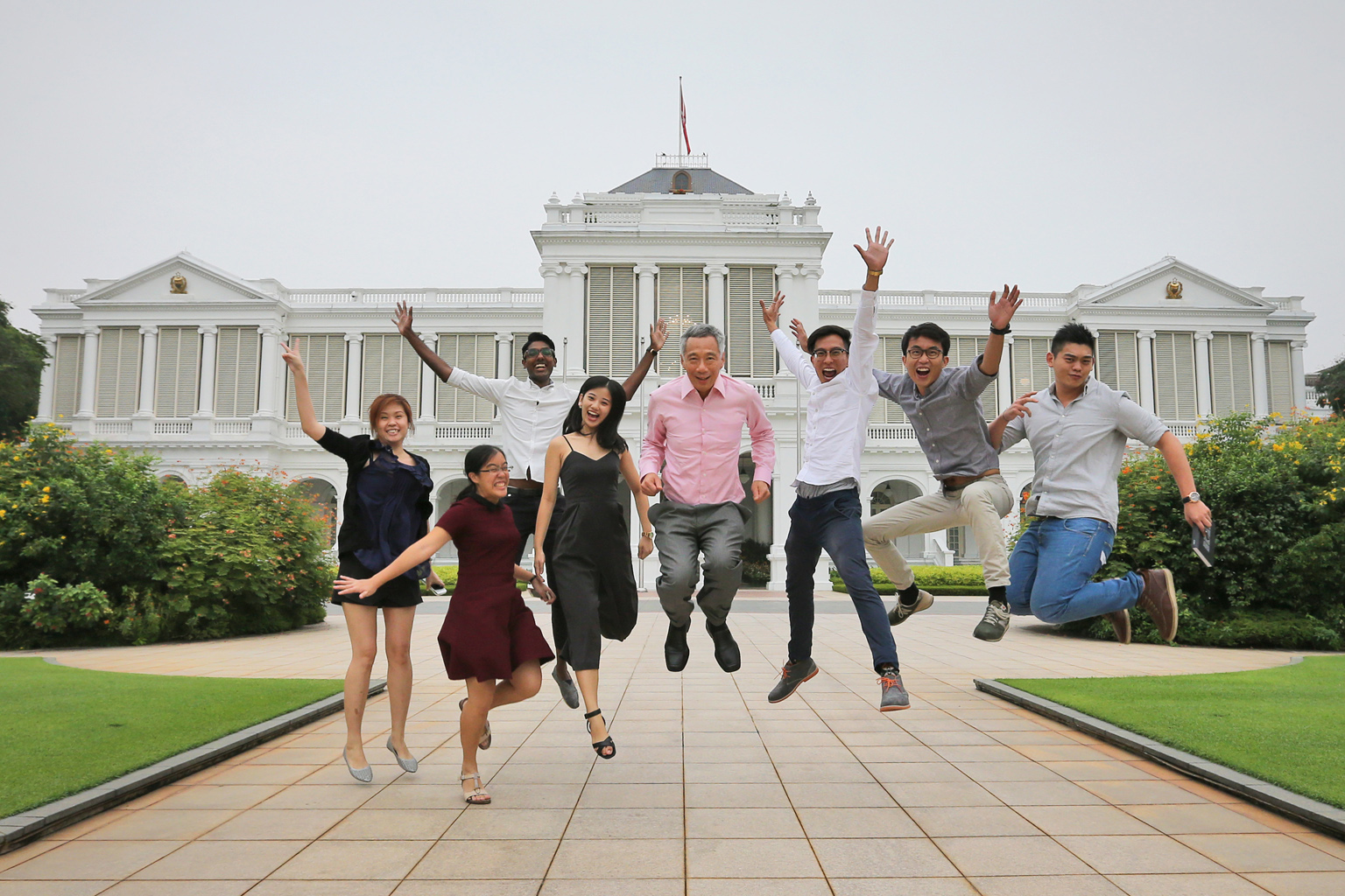 Prime Minister Lee Hsien Loong yesterday received a book of letters to his late father, Mr Lee Kuan Yew, from several Nanyang Technological University students. They had launched a project to collect letters by Singaporeans expressing their appreciat