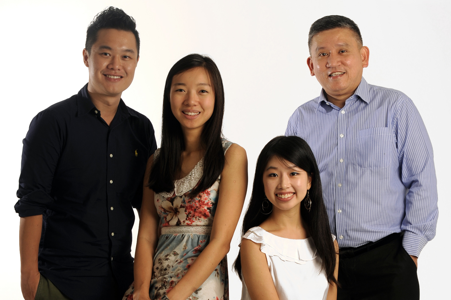 The reporters who worked on the Life After Singapore project are (from left) Aw Cheng Wei, Joanna Seow, Olivia Ho and Toh Yong Chuan.