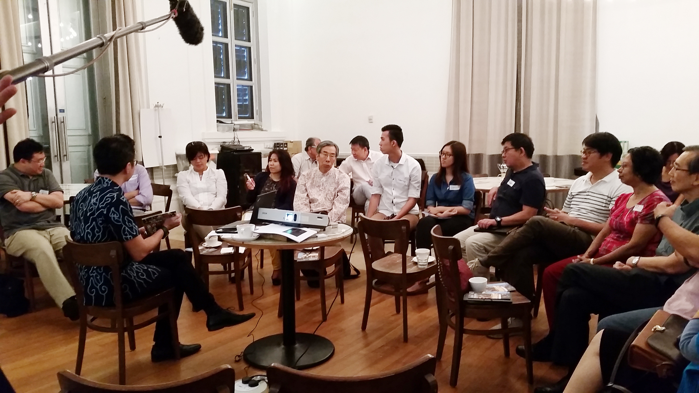 Members of the history fraternity during a session, one of three held in November and this month, to discuss a concept for the Founders' Memorial to honour Singapore's founding leaders.