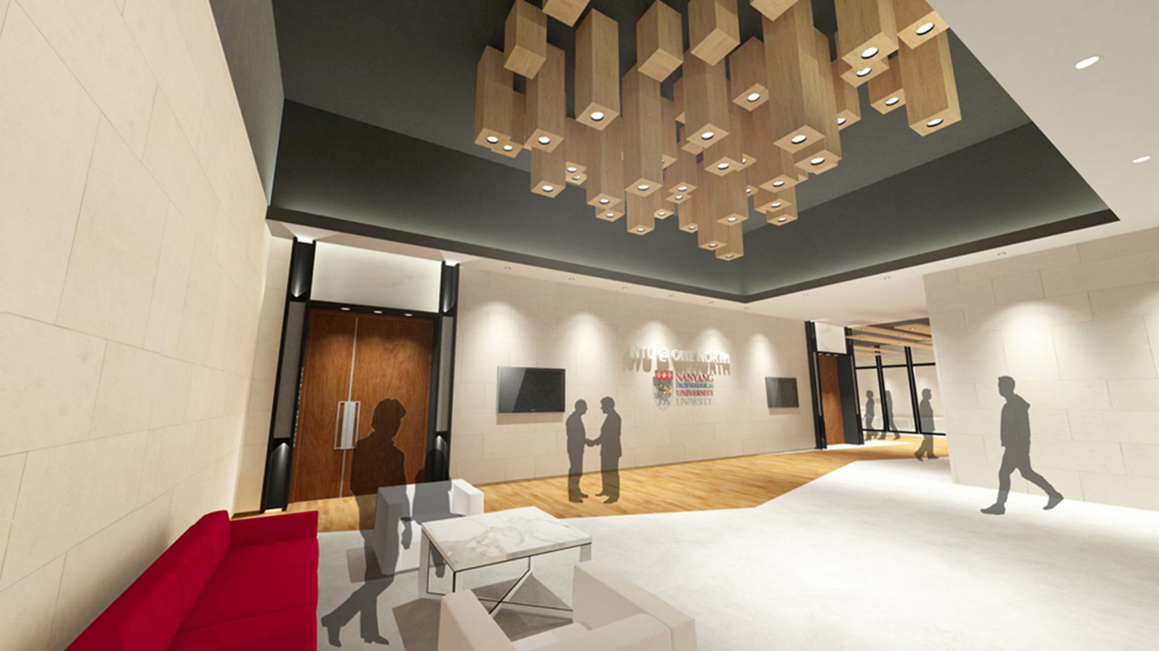 An artist's impression of the upgraded clubhouse, which will have technology-enhanced rooms.