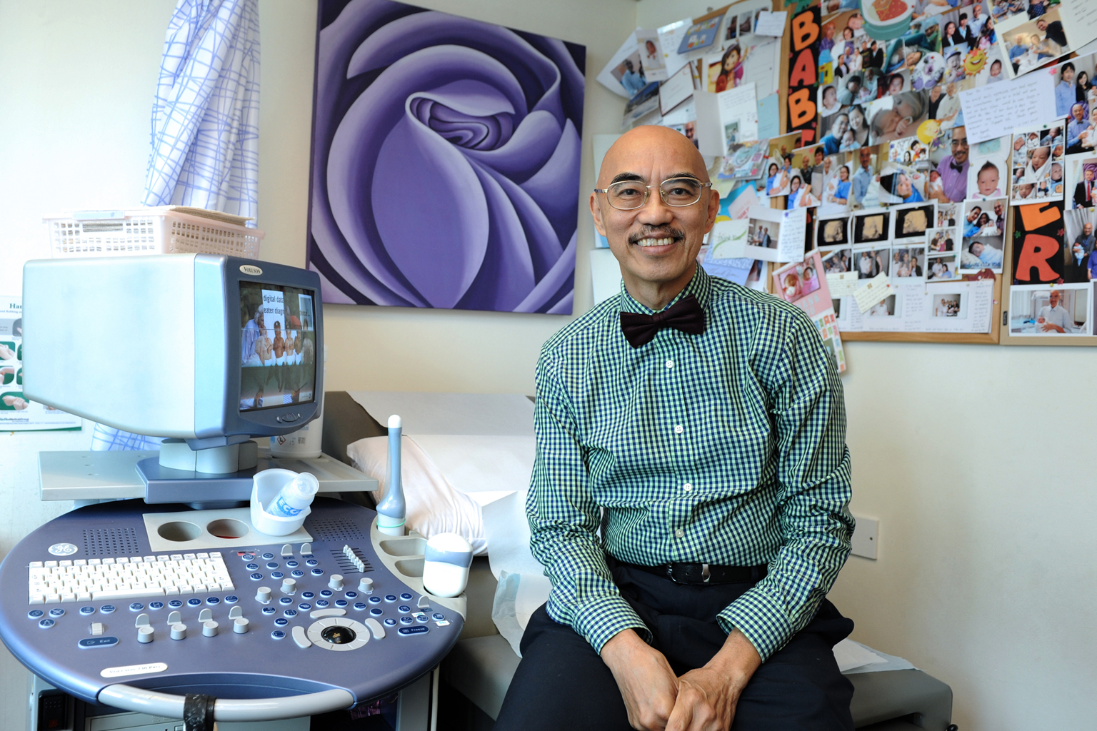 Ultrasonography allows Dr Chow to show unborn babies moving in real-time scans, which makes parents exclaim in joy and amazement. Several patients changed their minds about abortion after seeing their babies.