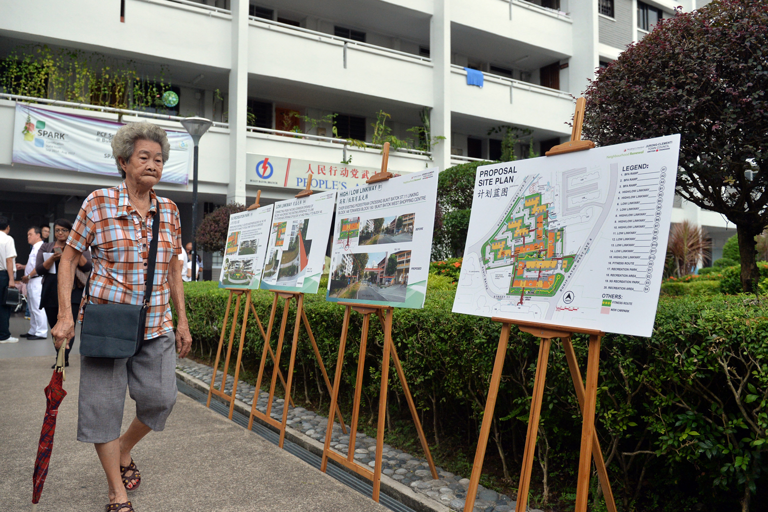 Details of the renewal programme were put up during Mr Murali's walkabout last weekend.