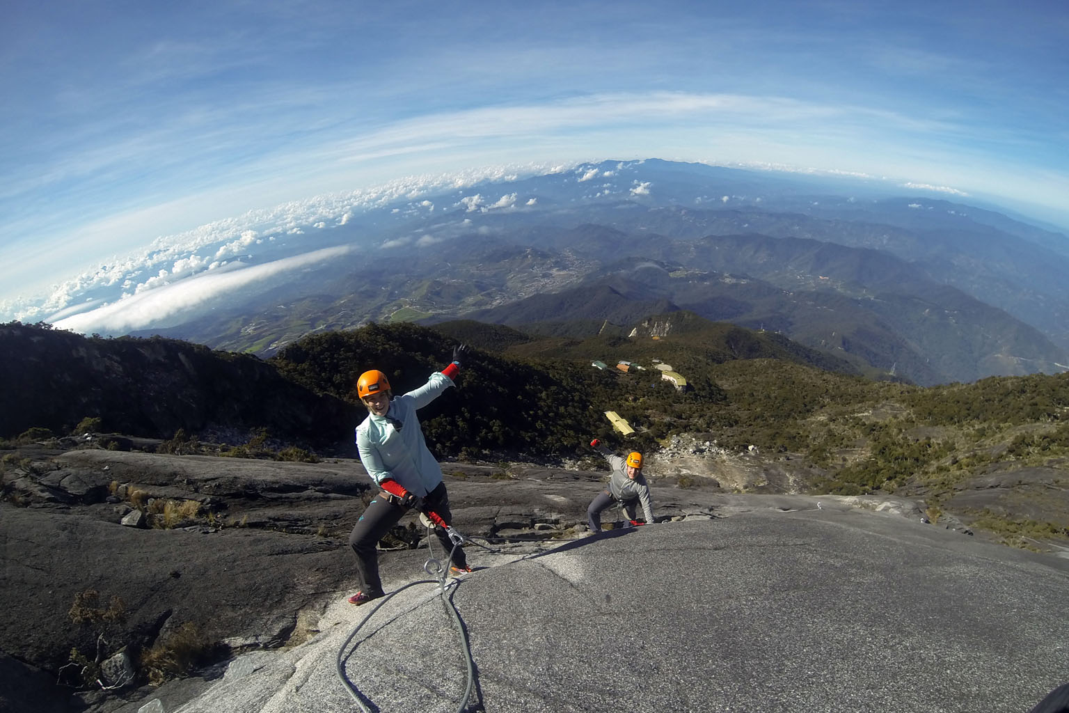 A view of the valley below from the end of the Walk the Torq route. The route was partly damaged by falling rocks set off by the quake last year and was closed for months for repair works and a diversion.