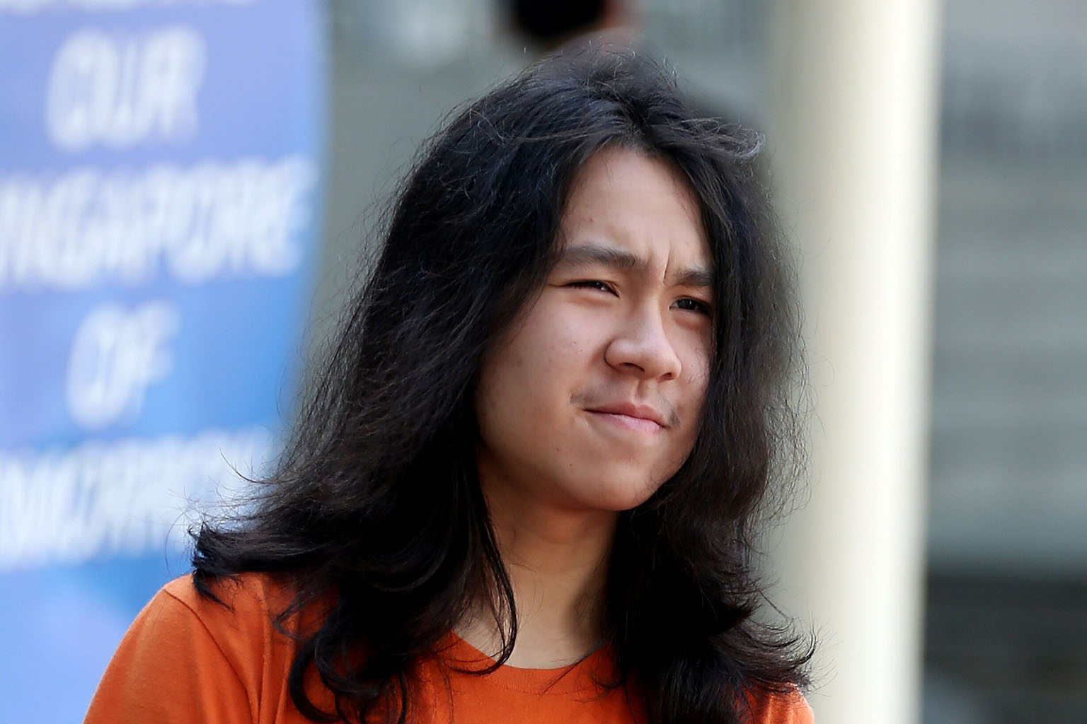 Yee arriving at the courthouse yesterday. He had allegedly posted a photo and five videos, some of which show him insulting the Bible and the Quran.