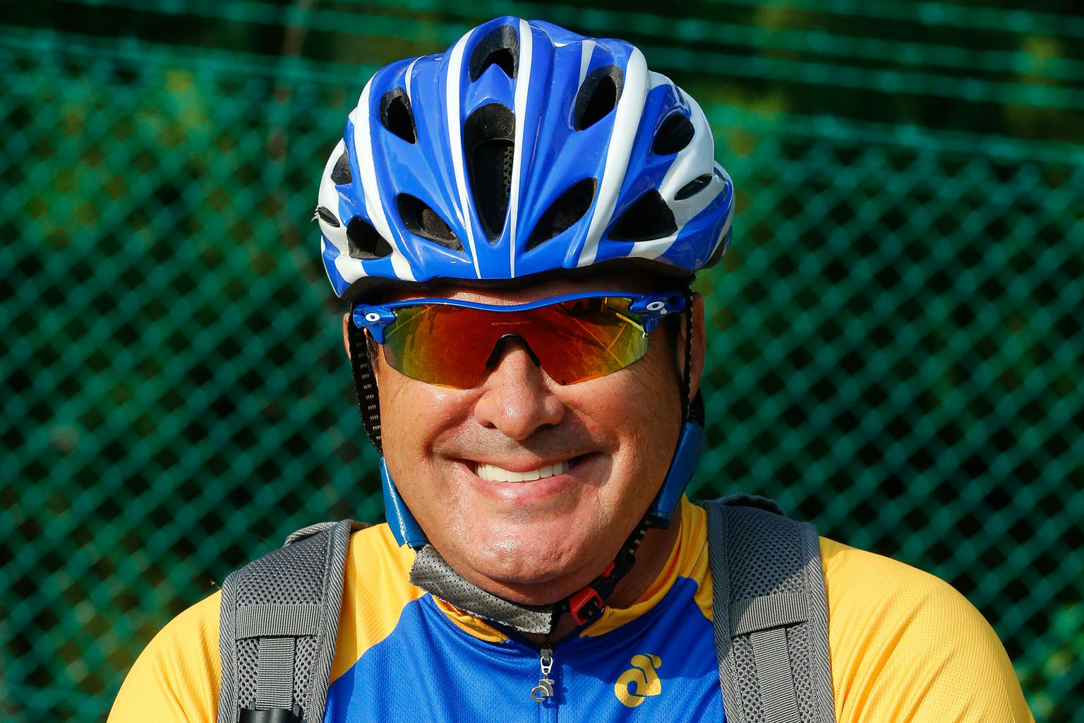 Mr Sams is raising money for war veterans suffering from disabilities or PTSD. He has collected $27,800 so far.