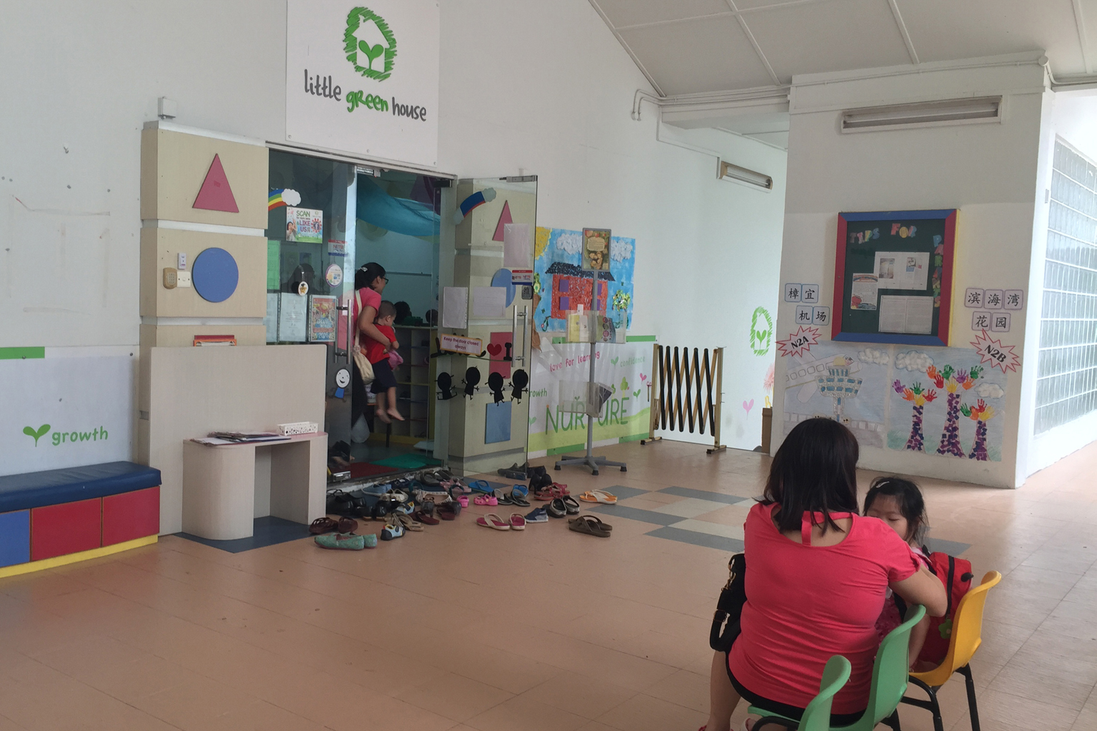 A total of 24 children and 20 employees of Little Greenhouse were screened yesterday. An earlier batch of 80 kids were tested on Wednesday. Results are expected in two weeks.