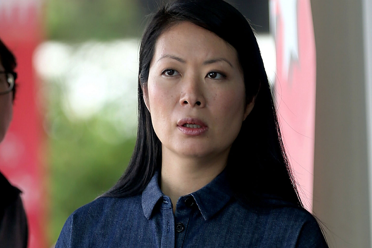 Theatre practitioner Beatrice Chia-Richmond leaving the State Courts last week. She was director of concert promotion firm Running Into The Sun, which put up Ah Boys To Men: The Musical at Resorts World Theatre in 2014. The company has yet to pay a s