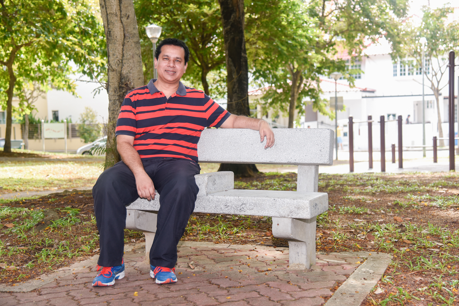 After having partial knee replacement surgery in August, Mr Philip Muthiah has been doing physiotherapy and going for walks.