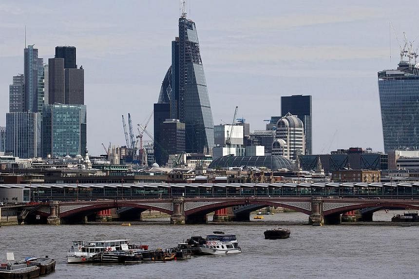 General view of the London city skyline. London has more billionaires than any other city in the world, and Britain has more billionaires per head of population than any other country, new data showed on Saturday. -- FILE PHOTO: AFP