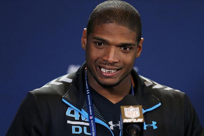 The National Football League Draft selected its first openly gay player Saturday when the St. Louis Rams took Michael Sam in the seventh round. -- FILE PHOTO: REUTERS