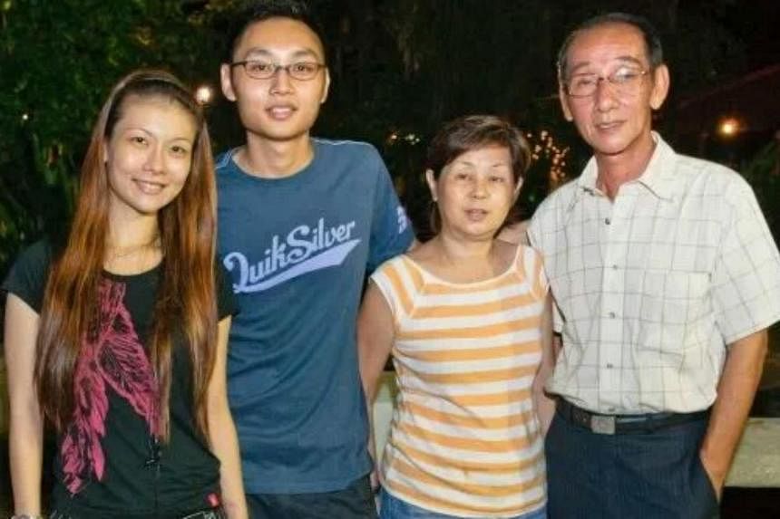 From left: Ms Sheryll Soh, her brother, her mother, Madam Bay, and her father. -- PHOTO: SHERYLL SOHThough she's not my biological mother, my mum has been looking after me since I was one. She took on the responsibility without any complaints. She's 