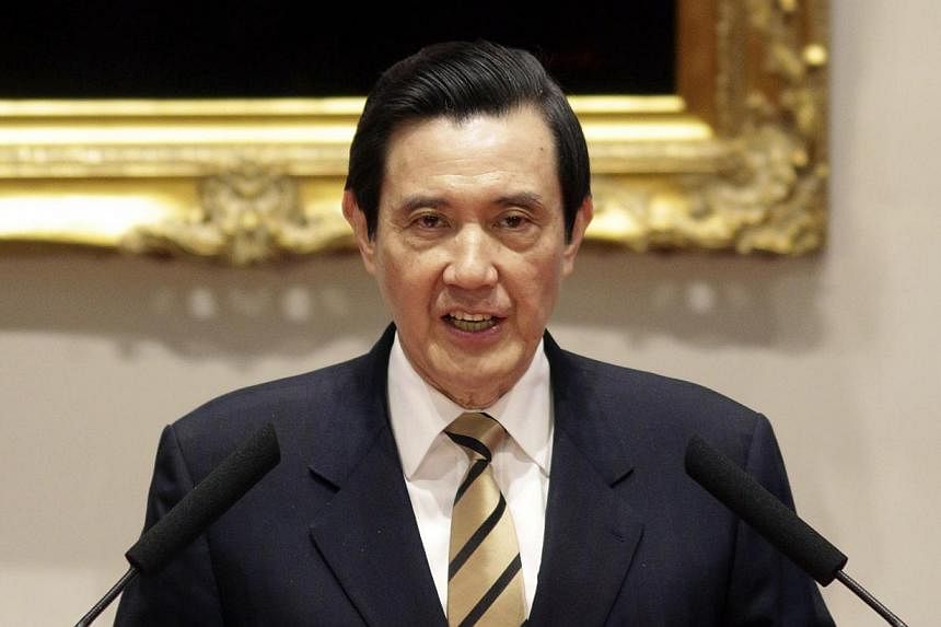 Taiwan's President Ma Ying-jeou on Wednesday, May 14, 2014, categorically denied a report that he holds a US green card and owes the US government NT$500,000 (S$21,000) in taxes, saying he would resign if the claim turned out to be true. -- FILE PHOT