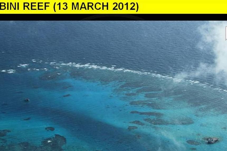 This series of photographs, which were released by the&nbsp;Department of Foreign Affairs&nbsp;and gathered from Philippine intelligence sources, shows in stages the extensive reclamation by China on Mabini Reef (Johnson South Reef). &nbsp;The Philip