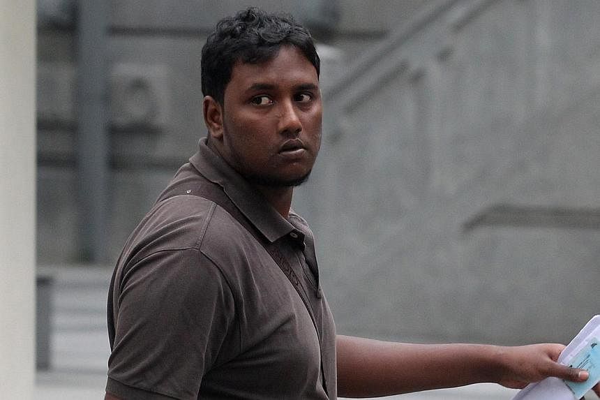 Former Certis Cisco security guard Kalaiarasan Muniandy was charged with corruption on May 9, 2014. A former Certis Cisco security officer who accepted $10 from an MRT passenger in return for turning a blind eye to her drinking water in a station was
