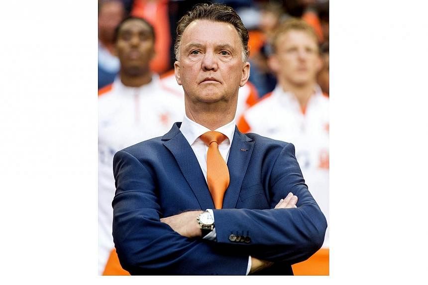 Dutch national football team coach Louis van Gaal stands during the friendly football match between the Netherlands and Ecuador in Amsterdam, on May 17, 2014 in Amsterdam. Van Gaal has been named as Manchester United's new manager with Ryan Giggs con