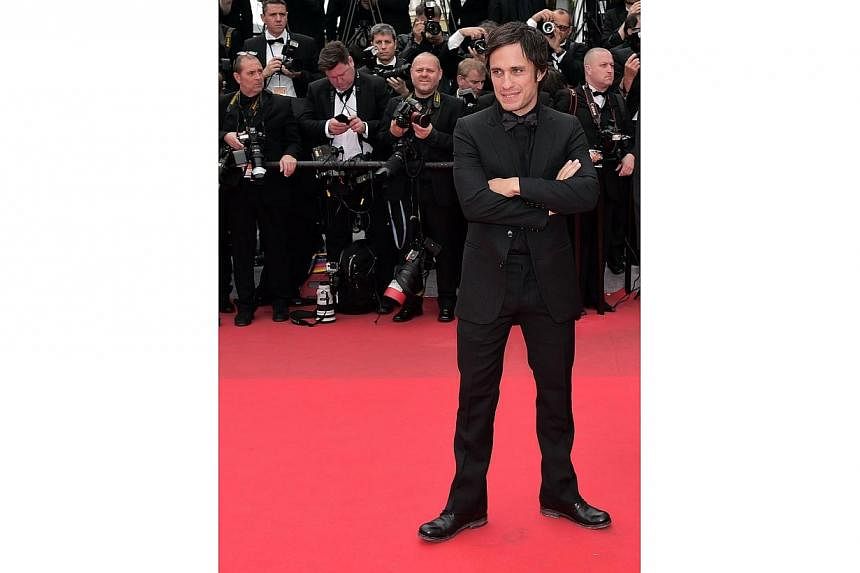Mexican actor and director Gael Garcia Bernal, a member of the feature films jury, arrives for the screening of Foxcatcher at the 67th Cannes Film Festival on May 19, 2014. -- PHOTO: AFP
