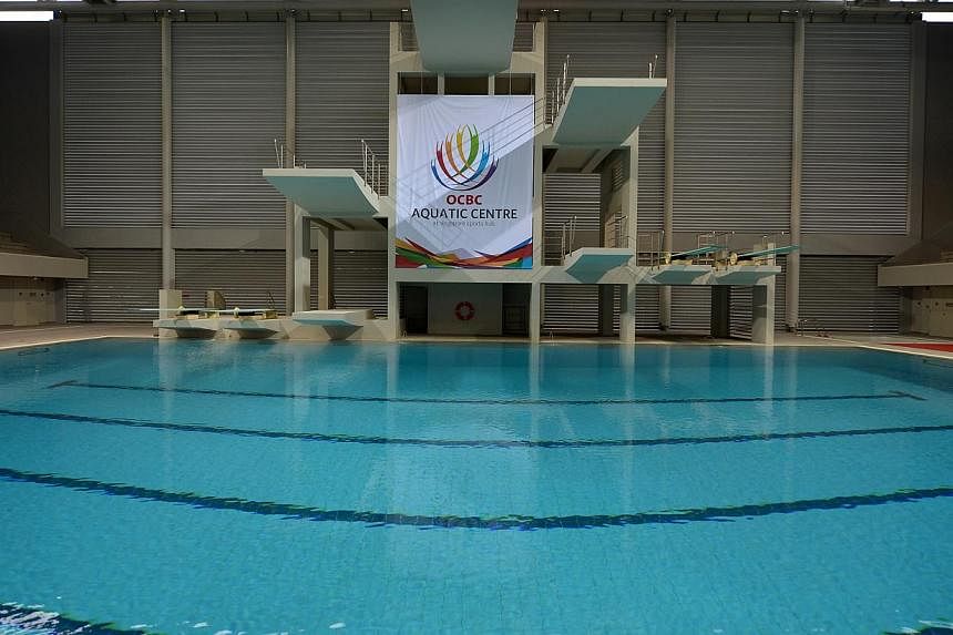 The South-east Asian Swimming Championships will be the first international competition to be held at the new, state-of-the-art OCBC Aquatic Centre from June 14-26. -- ST PHOTO: KUA CHEE SIONG