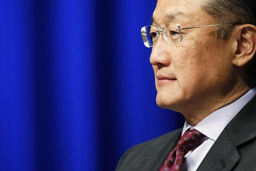 World Bank Group President Jim Yong Kim participates in an event at the World Bank in Washington on May 14, 2014.&nbsp;The World Bank on Thursday approved nearly US$1.5 billion (S$1.9 billion) in financing for three projects&nbsp;in Ukraine to help t
