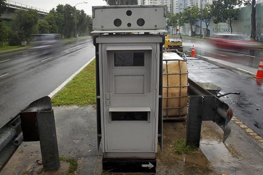 A speed camera along Boon Lay Way. The police said the study "will help to provide information such as optimal allocation of cameras... and where to place the speed cameras for effective deterrence".