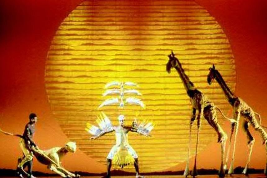 A photo of the musical The Lion King, which is among the most popular productions on Broadway. New musicals, original plays, revivals and star performers boosted Broadway's grosses this season more than 11 per cent and pushed attendance up 5.6 per ce