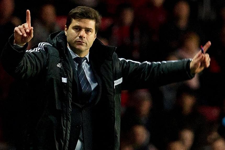 Then-Southampton manager Mauricio Pochettino during the English Premier League football match between Southampton and Manchester City at St Mary's stadium in Southampton, Britain on Dec 7, 2013. -- FILE PHOTO: EPA