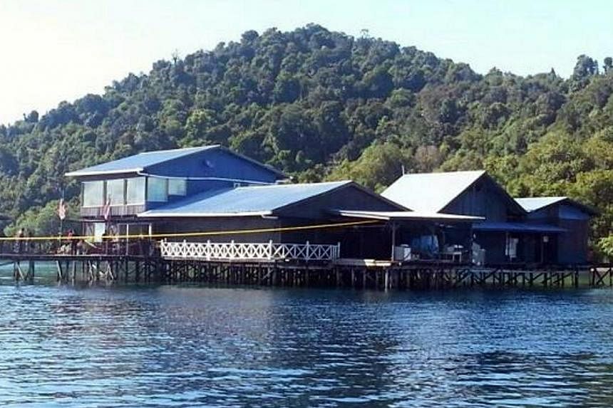 View of a fish farm in Sabah, Malaysia where a Chinese citizen working for a fishing company was kidnapped on May 6, 2014.&nbsp;Two women, one&nbsp;a Chinese and another a Filipina, abducted from a resort off Semporna in Malaysia's Sabah state last m