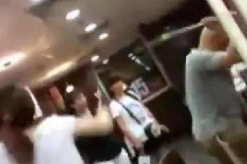 A Chinese woman was beaten to death at a McDonald's outlet in China's eastern province of Shandong, city police said, after she reportedly refused to give members of an alleged religious cult her mobile phone number on May 28.&nbsp;-- PHOTO: SCREENGR