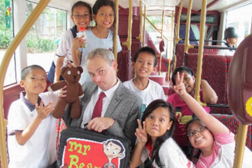 British High Commission staff Paul Broom becomes Mr Bean for a good cause: for kids&nbsp;attending the Magic Bus programme, a programme that uses sport and games to teach social and other&nbsp;skills. – PHOTO: COURTESY OF PAUL BROOM