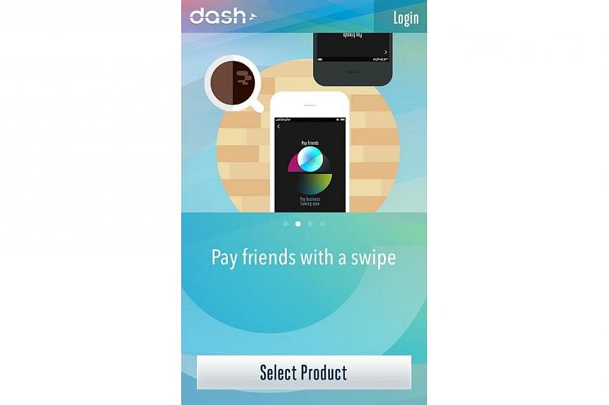 The service and smartphone app dubbed Dash is backed by SingTel and Standard Chartered Bank.&nbsp;-- PHOTO:&nbsp;SCREENGRAB FROM DASH APP