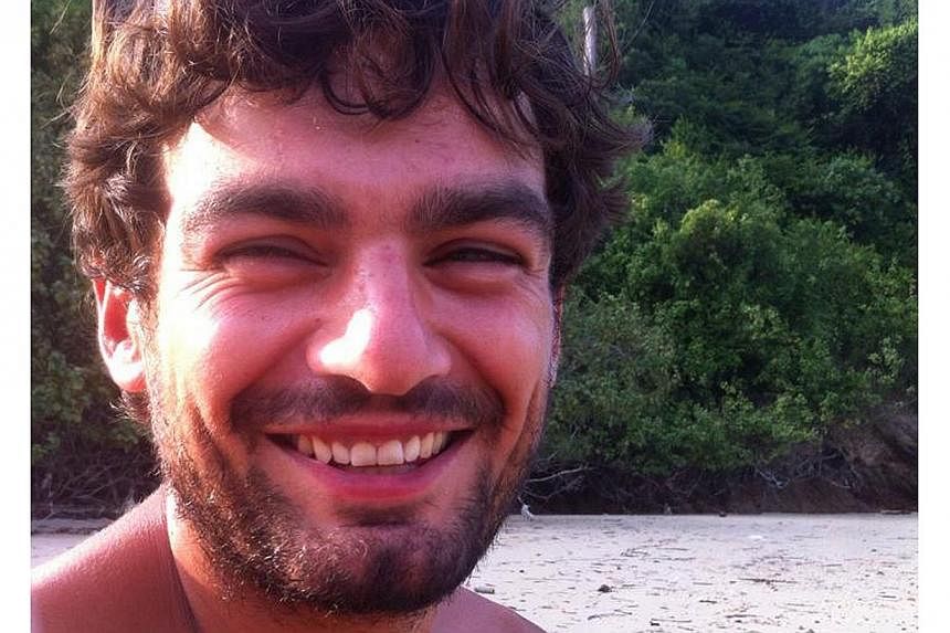 A recent undated handout picture released by the Find Gareth Huntley Campaign on May 31, 2014 shows British man Gareth Huntley who has been missing in Malaysia since going for a solo trek on May 27, 2014 pictured at an unknown location. -- PHOTO: AFP