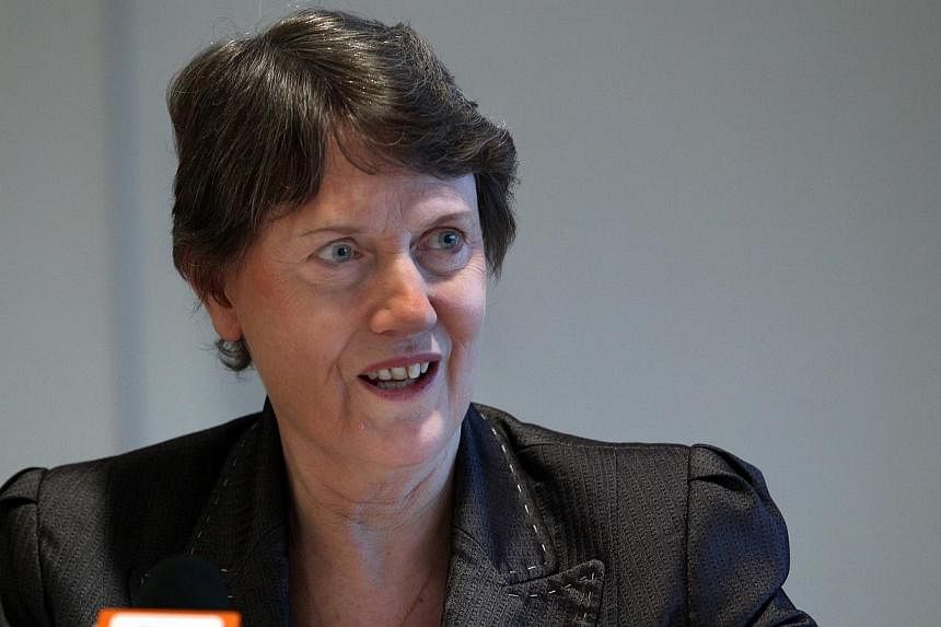 United Nations Development Programme (UNDP) Administrator Helen Clark speaking at a lecture in Singapore on March 13, 2012. Ms Clark has called on the private sector to play a greater role in ensuring women have equal opportunities to take on leaders