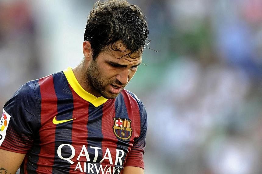 Arsenal midfielder Santi Cazorla would love to see Spanish compatriot Cesc Fabregas (above) re-join the London side with a return to the Premier League mooted for the Barcelona player. -- PHOTO: AFP