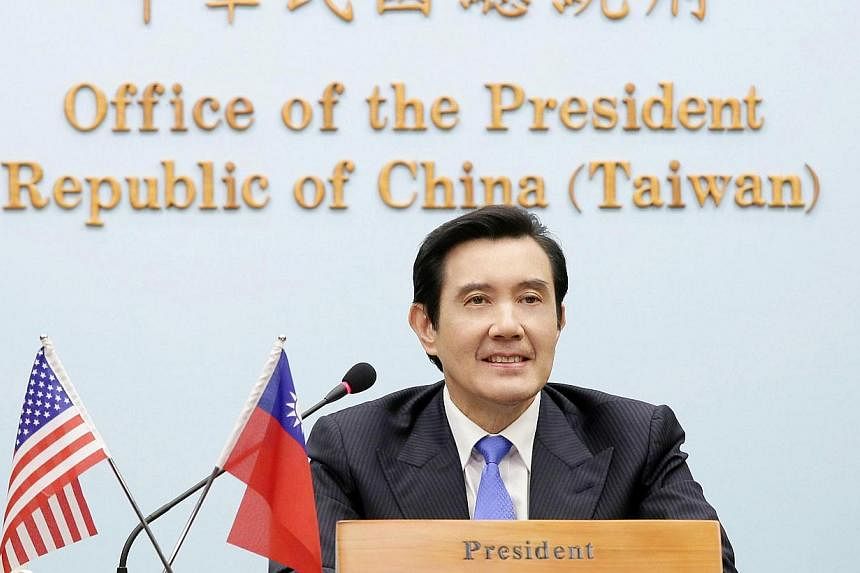 Taiwanese President Ma Ying-jeou on Wednesday described the Tiananmen crackdown as "an enormous historical wound", urging China to redress the wrongs of the crushed pro-democracy protests 25 years ago. -- PHOTO: AFP/TAIWAN PRESIDENTIAL OFFICE&nbsp;