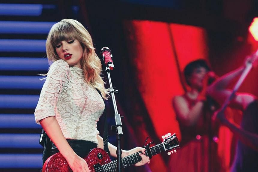 Taylor Swift performs during her RED Tour in Shanghai, on May 30, 2014.&nbsp;-- PHOTO: AEG LIVE