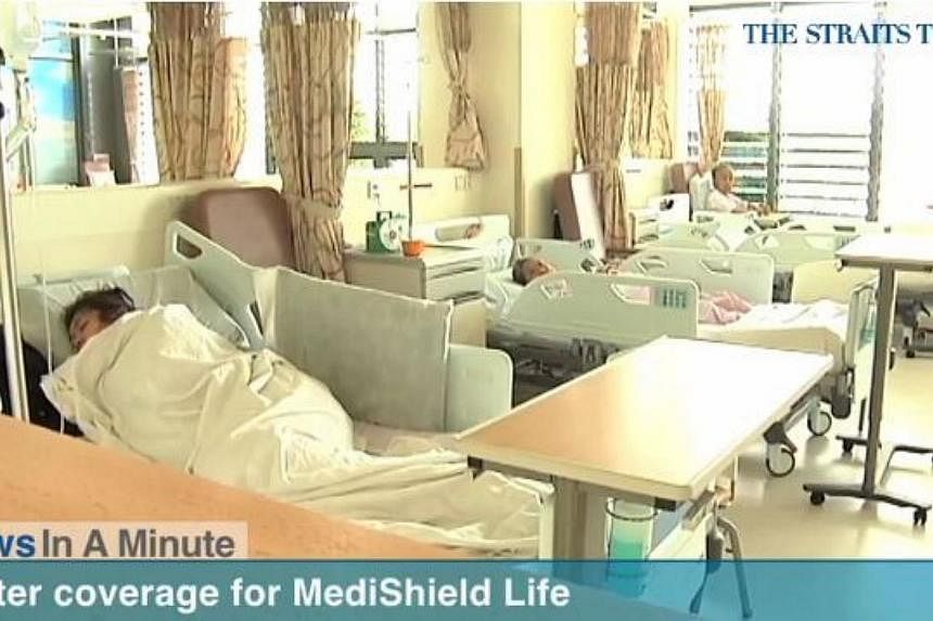 In today's The Straits Times News In A Minute video, we look at how Singaporeans can look forward to lower costs, better coverage and enhanced benefits when MediShield Life kicks in next year, among other issues. -- PHOTO: SCREENGRAB