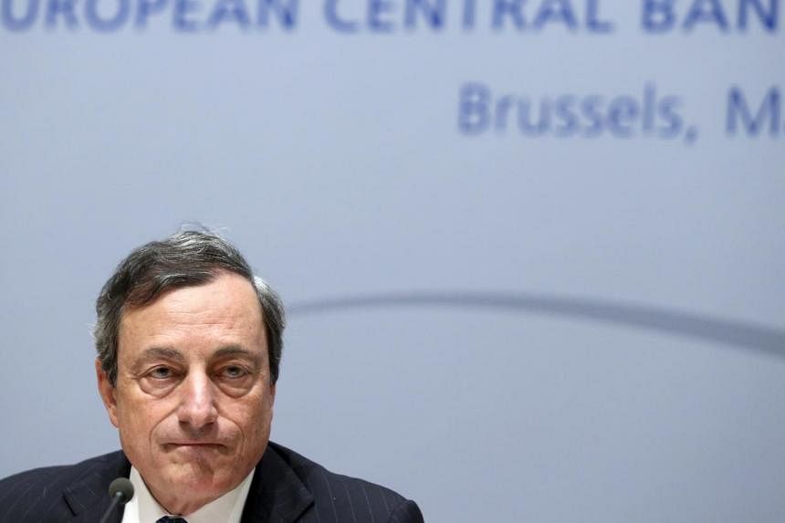 European Central Bank (ECB) president Mario Draghi addresses a news conference following the ECB Governing Council meeting in Brussels on May 8, 2014.&nbsp;The ECB on Thursday entered into uncharted territory in its battle against deflation, taking o