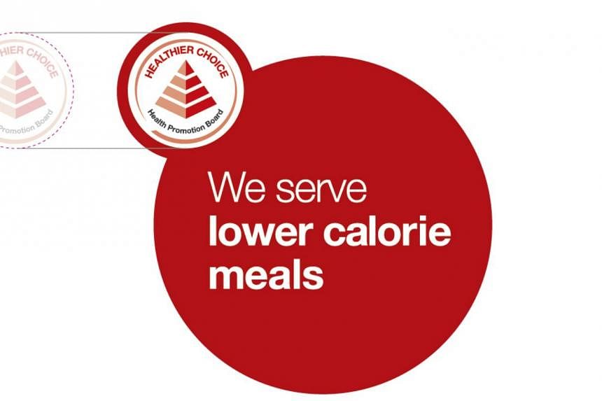 HPB's new logo that partnering restaurants, food courts and caterers will carry on their menus to reflect that they serve lower calorie meals. -- PHOTO: COURTESY OF HPB&nbsp;